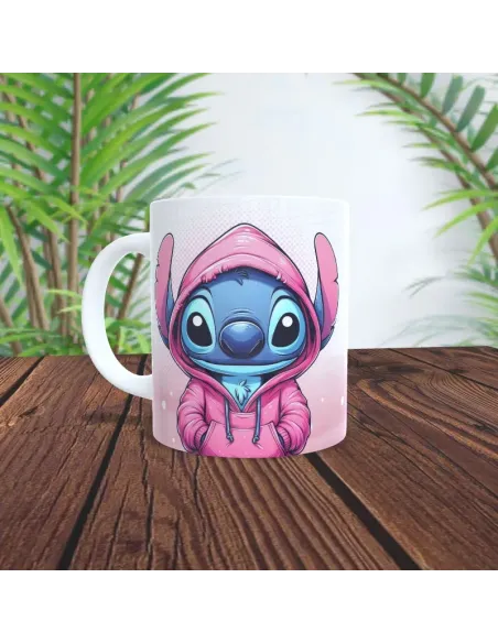 Taza Personalizada de Stitch con Iniciales | Regalo Perfecto